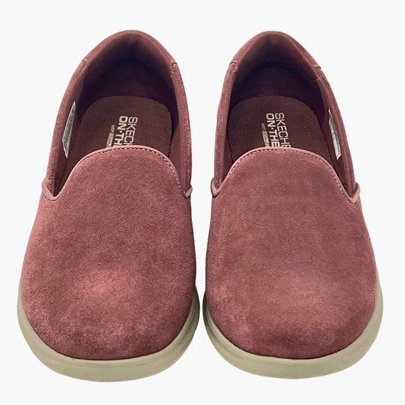 Skechers Women's Go Step Lite Delite Mauve Slip On Loafers Sneakers size 7 wide - Picture 2 of 11